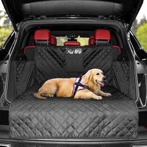 Auto Kofferbakbeschermer Hond Gewatteerd met Zij- en Kofferbakdrempelbescherming I Hondendeken Kofferbak Waterdicht & Krasbestendig I Universele Kofferbakbeschermingsmat voor Honden