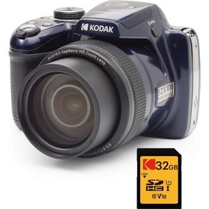 Kodak Pixpro AZ528 - Compactcamera - Donkerblauw - 52x Zoom - Inclusief 32GB