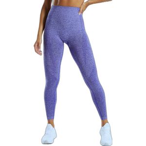 RAMBUX® - Sportlegging Dames - Blauw - Maat S - Squat Proof - High Waist - Push up - Shape Legging - Sportkleding - Sportbroek - Hardloopbroek - Joggingbroek - Yoga