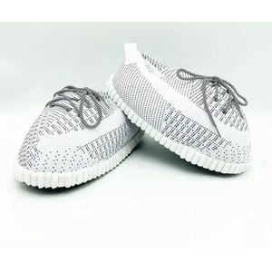 Footzynederland®YZY Reflect white - Sneaker sloffen - nike stijl - One size fits all - Pantoffels - yeezy stijl