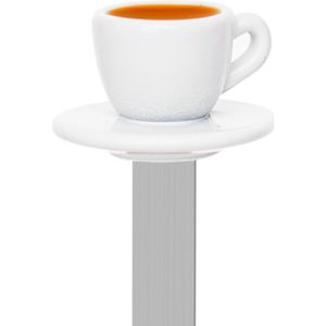Metalmorphose Koffiekop Boekenlegger 3D Metaal