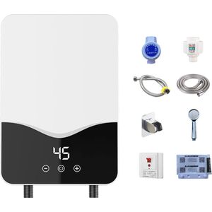 Elektrische doorstroomboiler 7000W met LED-display voor badkamer en keuken