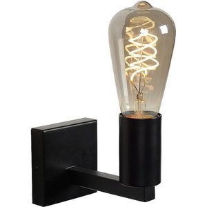 Atmooz - Wandlamp Peniche - Industrieel - Woonkamer / Slaapkamer - Zwart - Hoogte 11cm - Metaal