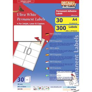 Decadry Etiketten / Labels 99.1 x 57 mm
