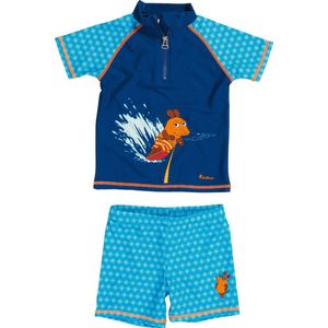 Playshoes UV zwemsetje Kinderen Krokodil - Blauw - Maat 74/80