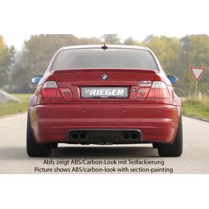RIEGER - BMW E46 M3 - REAR DIFFUSER SPOILER / CARBON LOOK - M3 CSL LOOK