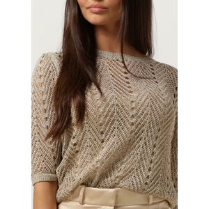 Twinset Milano Knitted Sweater Truien & vesten Dames - Sweater - Hoodie - Vest- Goud - Maat M