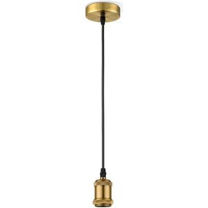 Home Sweet Home - Vintage Hanglamp Diy - hanglamp gemaakt van Glas - Messing - 10/10/109cm - Pendellamp geschikt voor woonkamer, slaapkamer en keuken- geschikt voor E27 LED lichtbron