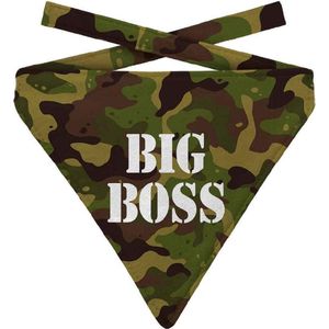 Plenty Gifts Hondenhalsdoek Big Boss Polyester Groen Maat L