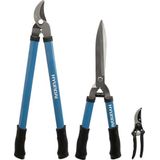 Hyundai snoeiset 3-delig - snoeischaar 20cm + takkenschaar 63cm + heggenschaar 52 cm