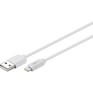 Goobay USB Lightning kabel voor Apple iPhone iPad iPod 3m wit