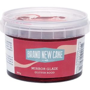 BrandNewCake® Mirror Glaze Glitter Rood 300gr - Spiegelglazuur - Taart en Dessert Decoraties