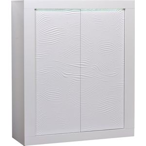 Buffetkast Kaia - 2 Deuren - Hoogglans Wit - MDF