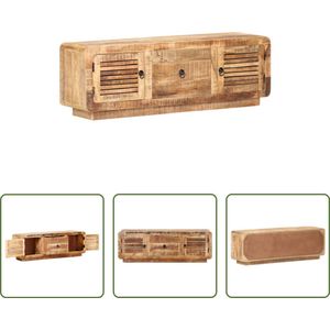 The Living Store Houten TV-meubel - 120 x 30 x 40 cm - klassieke stijl