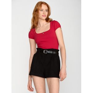 Vive Maria - Red Girl Rib Top - S - Rood