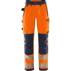Fristads High vis Green broek dames stretch klasse 2 2665 GSTP - Hi-Vis oranje/marineblauw - 50
