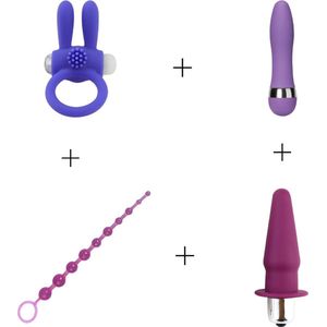 Happy Tears - Purple Pleasure Bundel - Vibrators voor vrouwen en mannen - Seks toys voor vrouwen - Seks Toys voor mannen - Seks Toys voor koppels