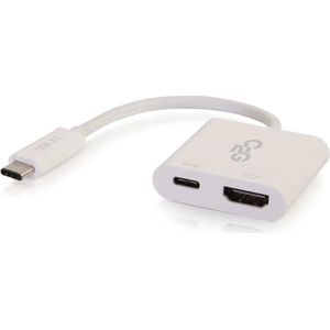 Cbl/USB-C to HDMI+USB-C Charging White