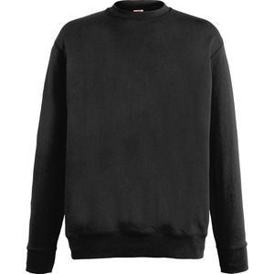 Fruit Of The Loom Heren Lichtgewicht Set-In Sweatshirt (Zwart)