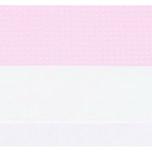 BINK Bedding Wieglaken Wafel (Pique) roze 75 x 100 cm
