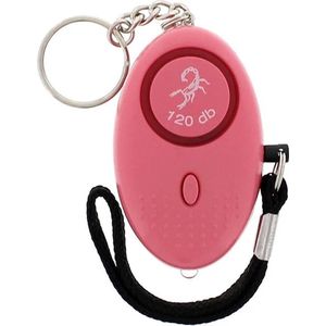 Persoonlijke veiligheidsalarm - roze - Veiligheid voor vrouwen - geïntegreerde LED-lamp- Geluidsalarmsysteem - 120 dB alarm - Draagbaar veiligheidsalarm - Zelfverdediging sleutelhanger - Luid persoonlijk alarm - Origineel cadeau