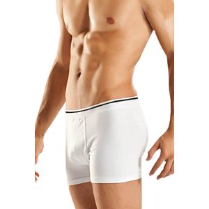 6 Stuks- Katoen met Lycra Stretch Boxershorts Heren, Hoge Kwaliteit, Kleur WIT, Maat S