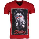 T-shirt - Scarface - Rood