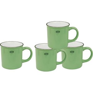 CABANAZ - mok, keramiek, TEA/COFFEE MUG, 250 ml, groen, set/4