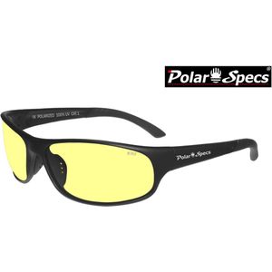 Polar Specs® Polariserende Nachtbril  Striker PS9023 – Mat Black – Polarized Nightdriving – Small – Unisex