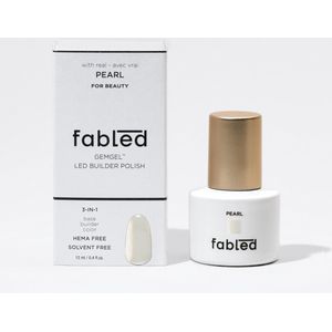 Fabled® Pearl 3-in-1 Gellak - Basis, Builder & Kleur - met Echte Edelstenen - Gellak Nagellak - 12ml