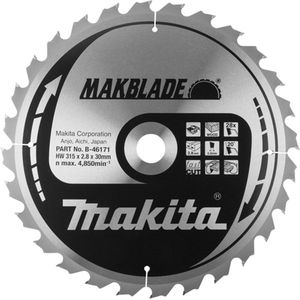 Makita Tafelzaagblad voor Hout | Makblade | Ø 315mm Asgat 30mm 60T - B-46193