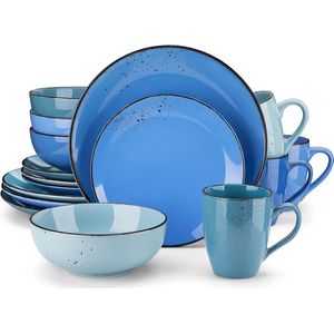 tafelservies, aardewerk, vintage look