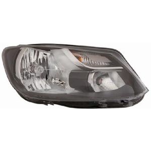 Volkswagen Caddy, 2010 - 2015 - koplamp, Hella, H4, elektr verstelb, incl stelmotortje, rechts, 05/2013 -