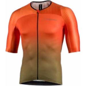 Nalini New Ergo Fit Korte Mouwen Fietsshirt Oranje S Man