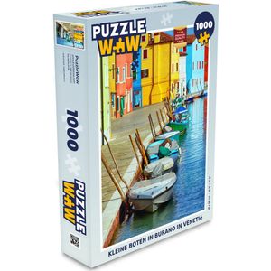 Puzzel Kleine boten in Burano in Venetië - Legpuzzel - Puzzel 1000 stukjes volwassenen