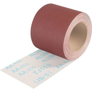 Schuurpapierrol Korrel 400 - 93 mm x 10 m - Slijtvast en Geschikt voor Nat Slijpen - Textielbasis voor Hout en Metaal