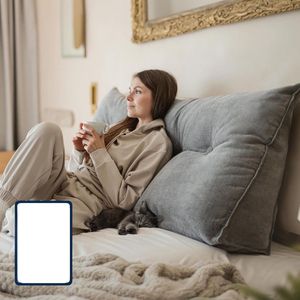 Solacis Leeskussen voor in bed - Zitkussen - Lekker lui lezen - Ontspanningskussen - Bookseat - Must have om lekker te lezen!