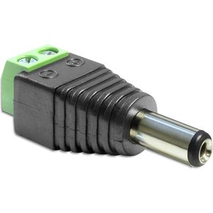 DC voeding schroef-connector (m) 2,5mm x 5,5mm