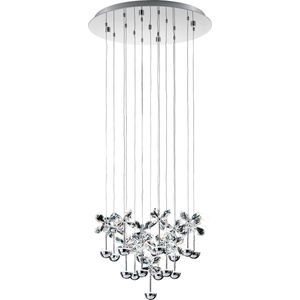 EGLO Pianopoli Hanglamp - LED - RVS;Glas - Chroom