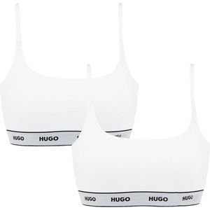 Hugo Boss dames 2P HUGO bralettes wit - XL