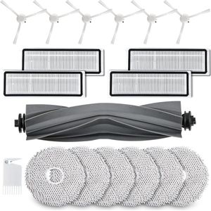 18 stuks accessoires voor robotstofzuiger Dreame L10s / L10 Ultra - hoofdborstel, dweildoeken, filters, zijborstels, reinigingsborstel