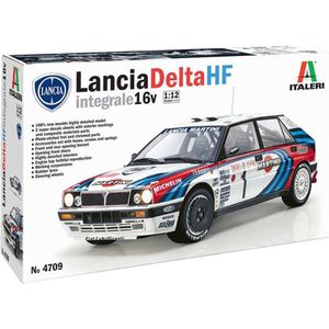 1:12 Italeri 4709 Lancia Delta HF integrale 16v Car Plastic Modelbouwpakket