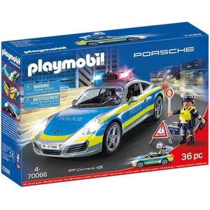 PLAYMOBIL Porsche 911 Carrera 4S Politie - wit - 70066