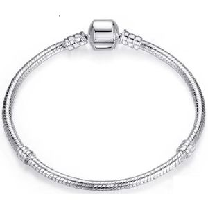 Bedelarmband voor Bedels - Sieraden - 19 cm- Hart - Zilver - Romystones