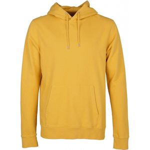 Colorful Standard - Organic Hoodie Geel - Heren - Maat XXL - Regular-fit