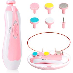 Baby Nagelvijl - Elektrische Nagelvijl - Baby Nagelverzorging - Baby Nagelknipper - met LED Licht - Baby Cadeau - Ook Voor Volwassenen - Roze