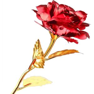 Alinas - golden rose Rood met 75 rozenblaadjes | Bloemen |Verjaardagscadeau| Moederdag | Liefde | Rood | Kerstmis | Valentijnscadeau | Inclusief Giftbox