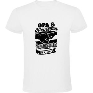 Opa & kleinzoon Heren T-shirt | familie | Vaderdag | zoon | Vrienden | Wit