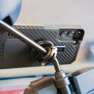 Scooter spiegelstang bevestiging met Samsung case Bundel
