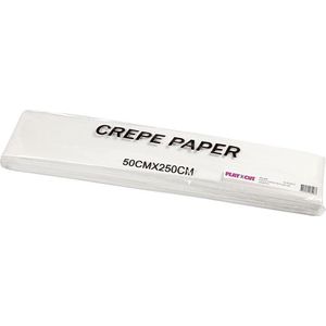 Creotime Crêpepapier 250 X 50 Cm Wit